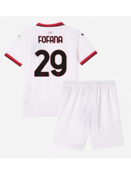 AC Milan Youssouf Fofana #29 Dječji Gostujuci Dres kompleti 2024-25 Kratak Rukavima (+ kratke hlače)